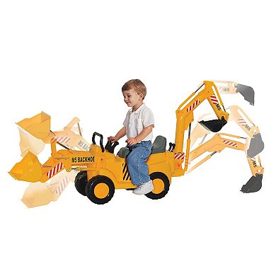 Skyteam Technology M5 Construction Front End Loader & Backhoe Action Ride-on