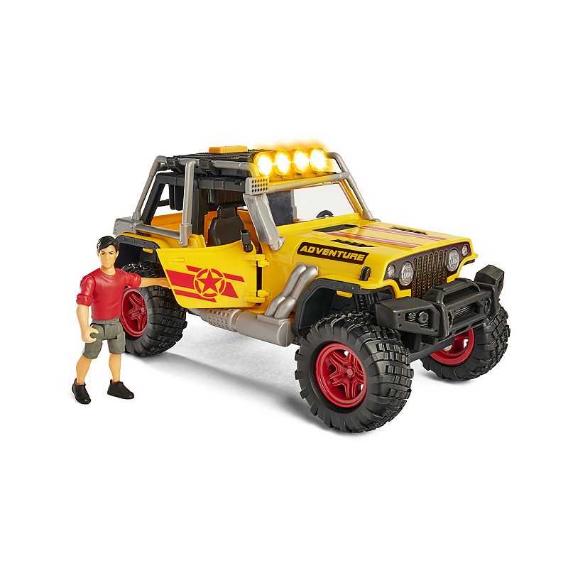 Dickie Toys Light & Sound Jeep Adventure Playset, Multicolor