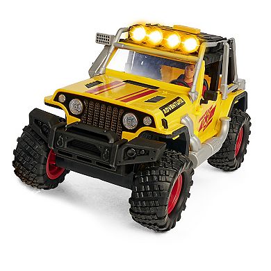 Dickie Toys Light & Sound Jeep Adventure Playset