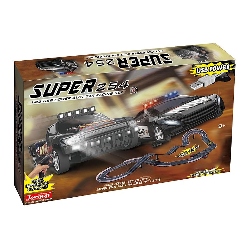 75564533 JOYSWAY Super 254 USB Power Slot Car Racing set, M sku 75564533