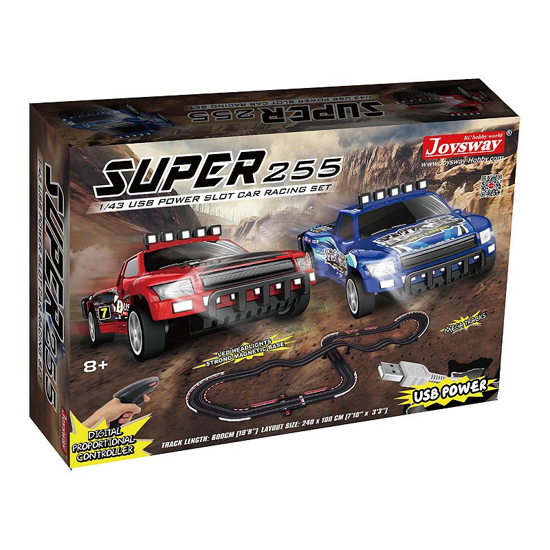 29256849 JOYSWAY Super 255 USB Power Slot Car Racing set, M sku 29256849