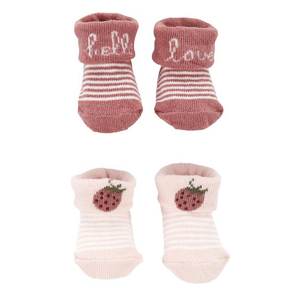 Baby Girl Carter's "Hello Love" 2Pack Booties
