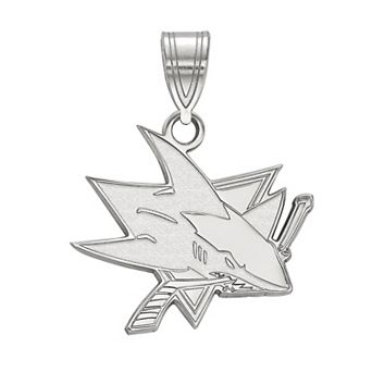 LogoArt San Jose Sharks Sterling Silver Logo Pendant