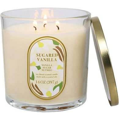 Sonoma Goods For Life® Sugared Vanilla 14-oz. Candle Jar
