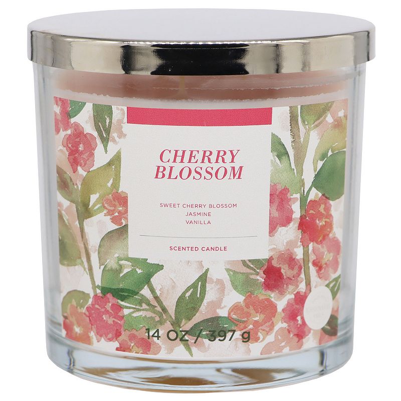 Sonoma Goods For Life Cherry Blossom 14-oz. Candle Jar, Pink