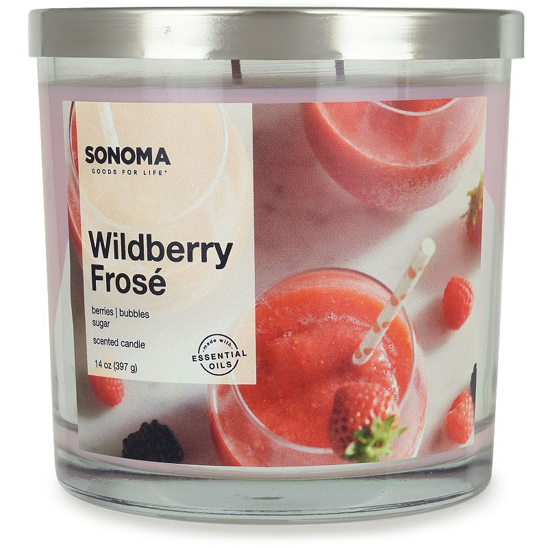 Sonoma Goods For Life Wildberry Frosé 14-oz. Candle Jar, Pink