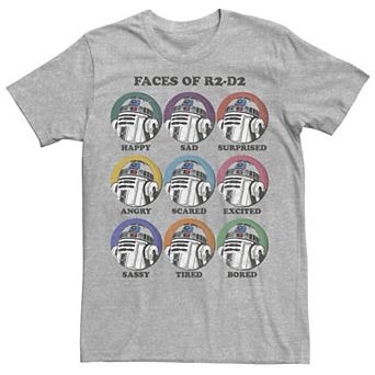 Men's Star Wars The Faces Of R2-D2 Tee