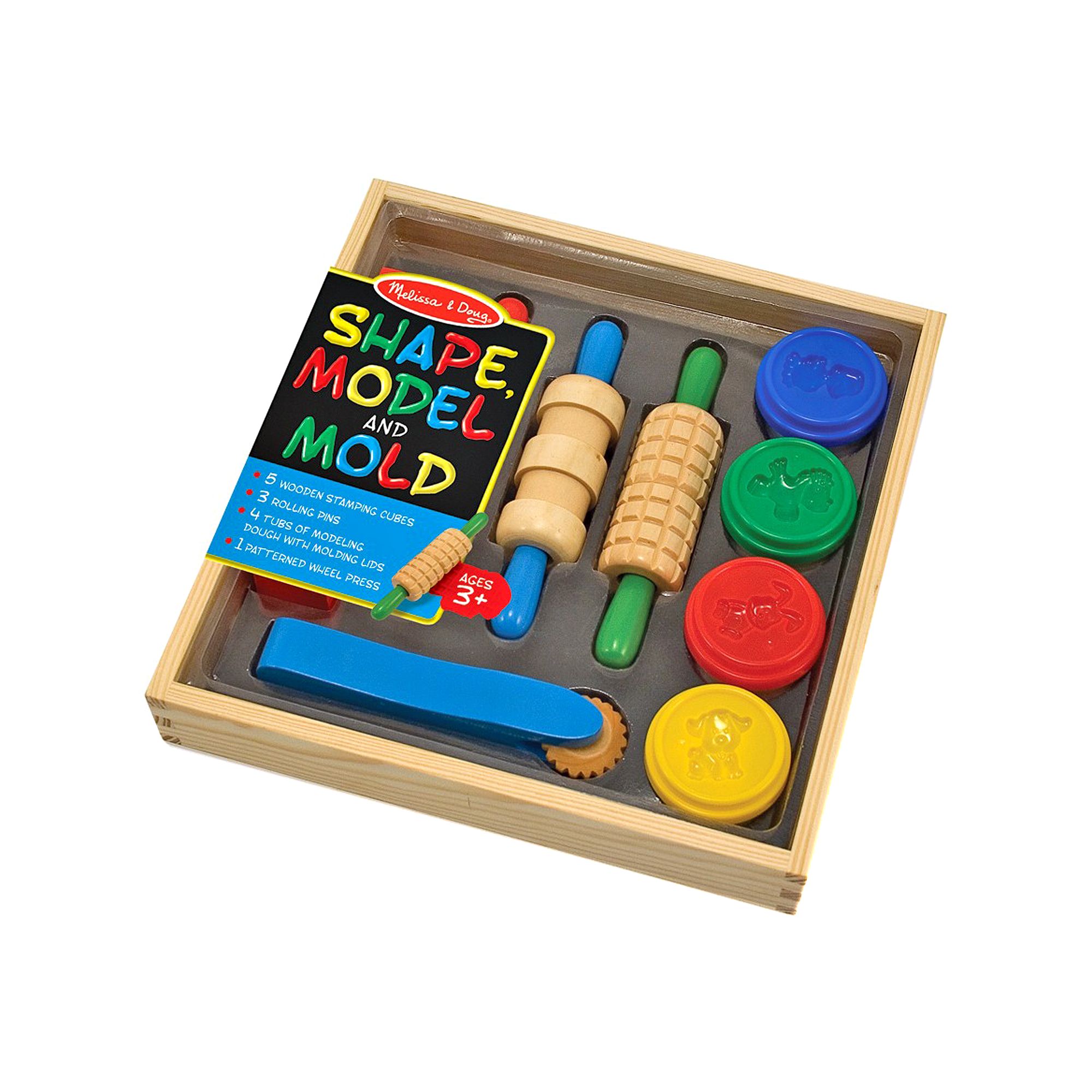 Melissa & Doug Shape, Model & Mold Modeling Clay Kit, Multicolor