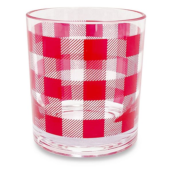 Celebrate Americana Together Gingham Double Old-Fashioned Cup