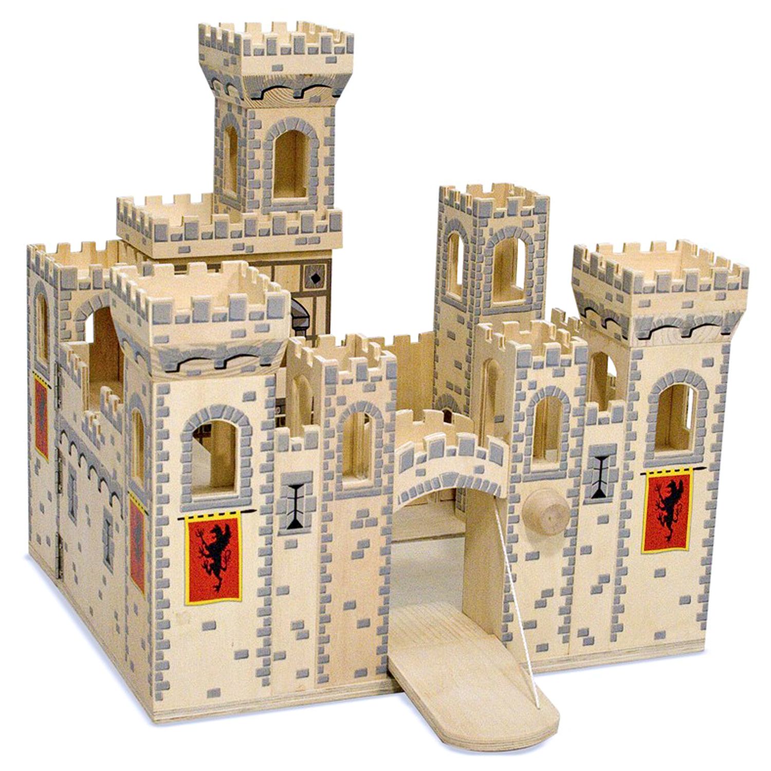 melissa & doug folding medieval castle