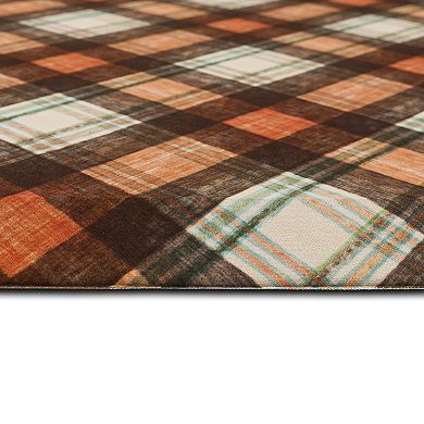 Mohawk® Home Harvest Chalk Plaid Multi 18'' x 30'' Doormat