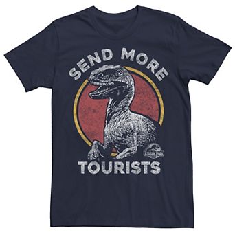 Men's Jurassic Park Raptor Says Send More Tourists Tee