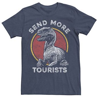 Men's Jurassic Park Raptor Says Send More Tourists Tee