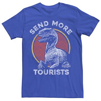 Men's Jurassic Park Raptor Says Send More Tourists Tee