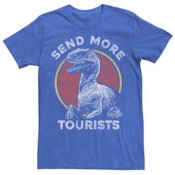 Men's Jurassic Park Raptor Says Send More Tourists Tee