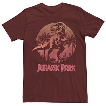 Men's Jurassic Park T-Rex Gradient Sunset Tee