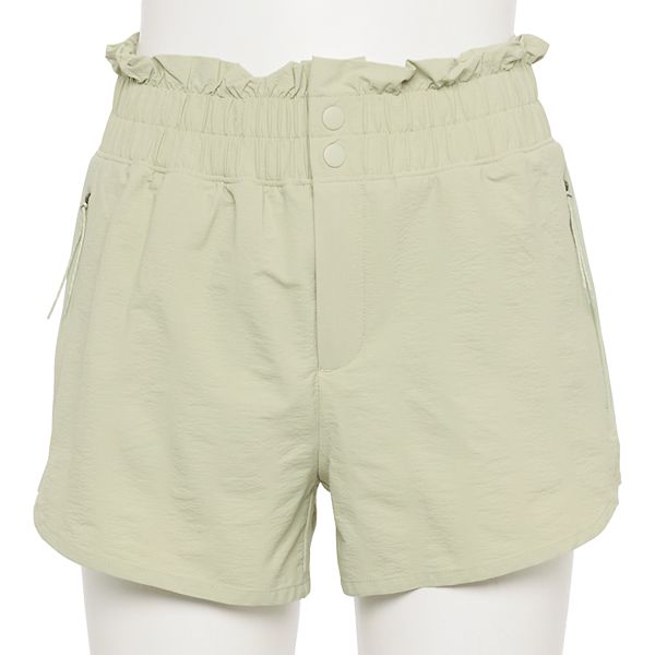 High Rise Paper Bag Shorts | Ardene