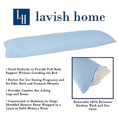 Hastings Home Memory Foam Side Sleeper Body Pillow