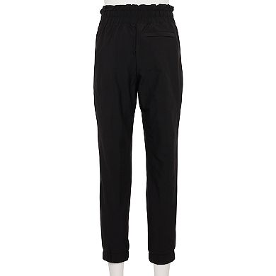 Women's FLX High-Waisted Paperbag-Waist Woven Joggers