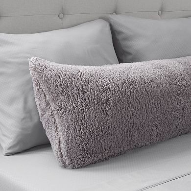 Hastings Home Sherpa Body Pillow Cover