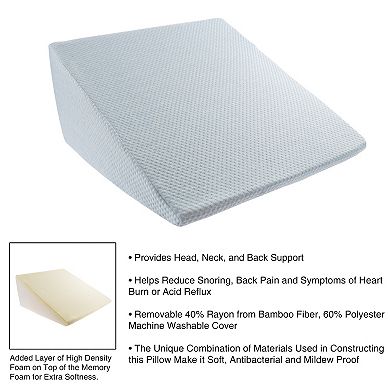 Hastings Home Extra High Wedge Pillow