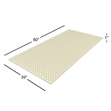 Hastings Home Egg Crate Mattress Topper