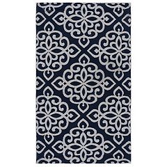 RugSmith Black Trellis Anti-Fatigue Kitchen Mat