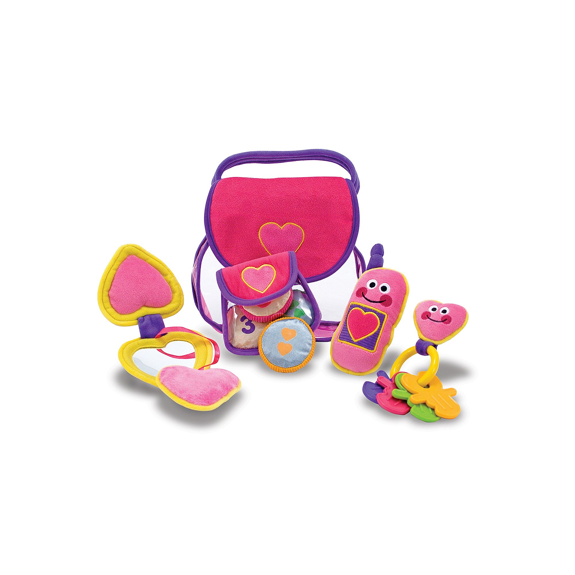 Melissa & Doug Pretty Purse Fill and Spill Soft Play Set Toddler Toy, Multi