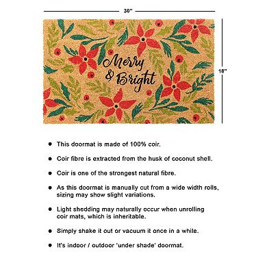 RugSmith Merry and Bright 18'' x 30'' Doormat