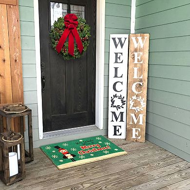 RugSmith We Wish You Merry Caroler 18'' x 30'' Doormat