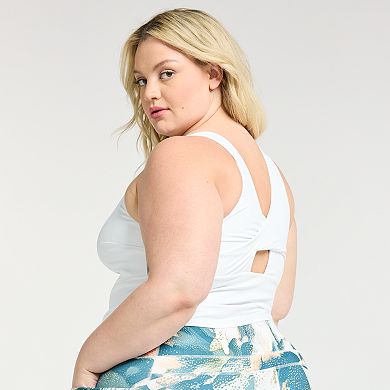 Plus Size FLX Affirmation Twist-Back Tank