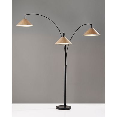 ADESSO Braxton 3-Arm Arc Floor Lamp