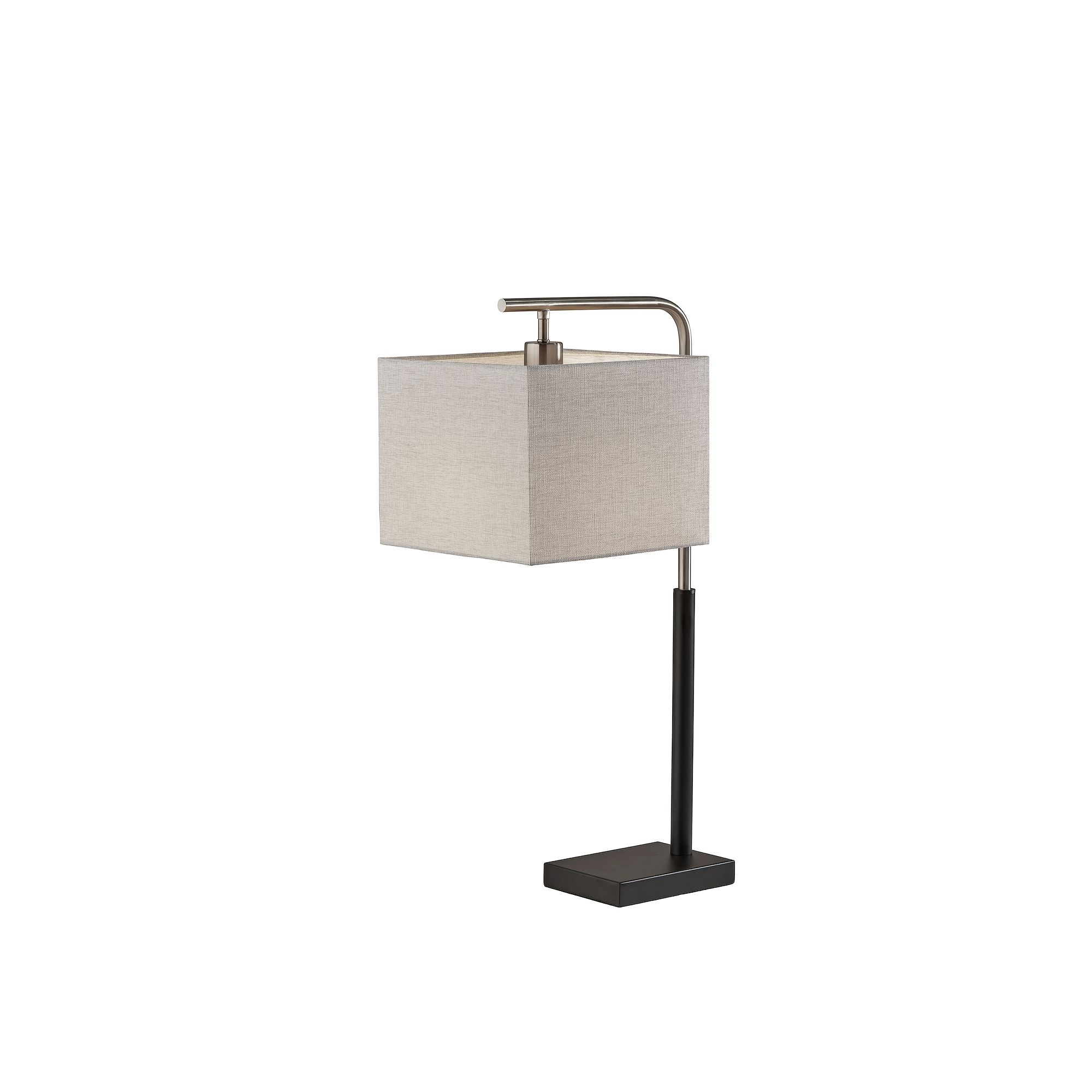 ADESSO Flora Table Lamp, Black Brushed Steel
