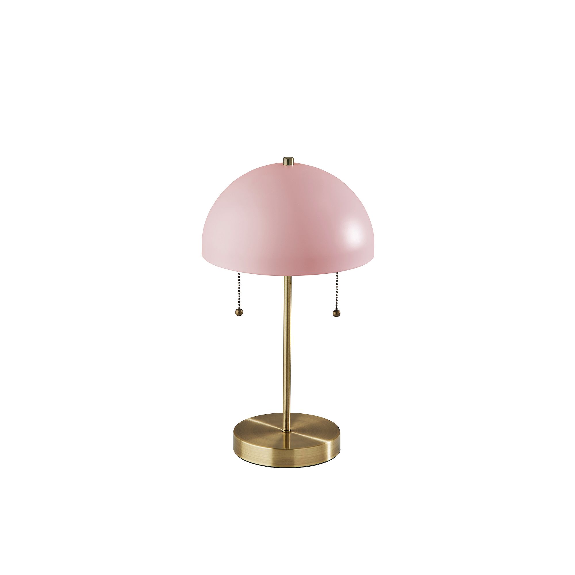ADESSO Bowie Table Lamp, Antique Brass Pink