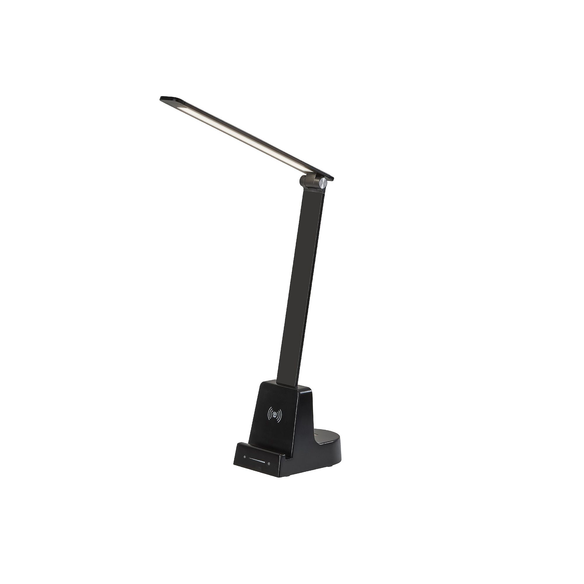 ADESSO Cody LED Wireless Charging Station Desk Lamp, Matte Black