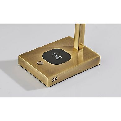 ADESSO Wireless Charging LED Desk Table Lamp