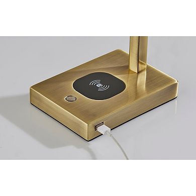 ADESSO Wireless Charging LED Desk Table Lamp