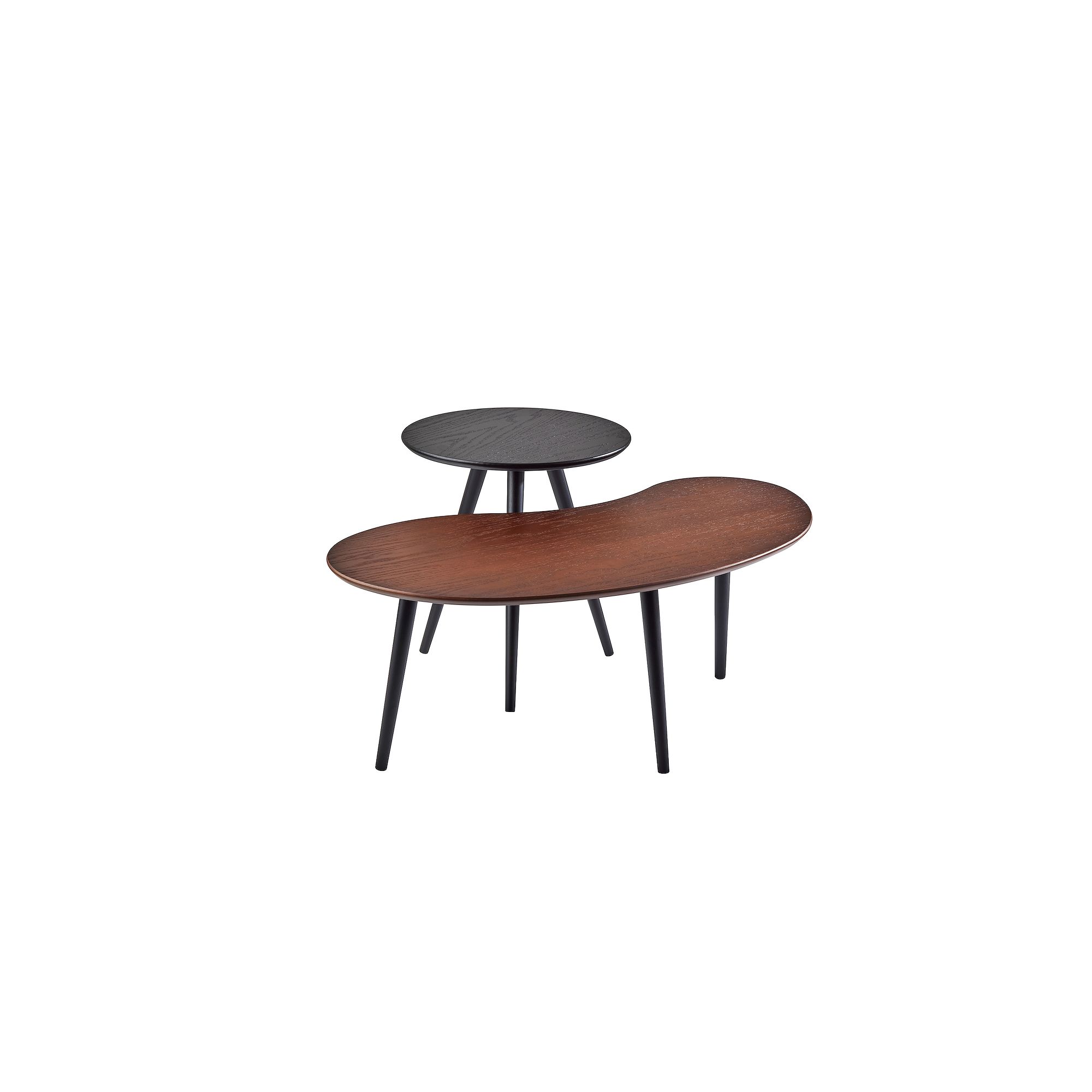 ADESSO Gilmour Nesting End & Coffee Table 2-piece Set, Black & Brown