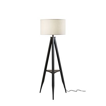 ADESSO Warren 1-Shelf Floor Lamp