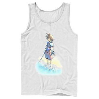 Men's Disney Kingdom Hearts Sora Beach Sketch Tank Top