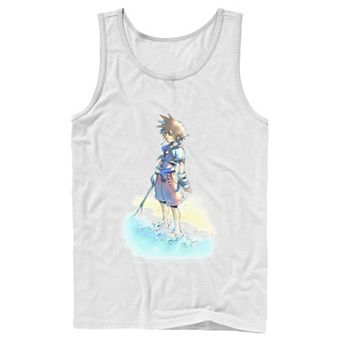 Men's Disney Kingdom Hearts Sora Beach Sketch Tank Top