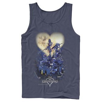 Men's Disney Kingdom Hearts Group Shot Logo Tank Top