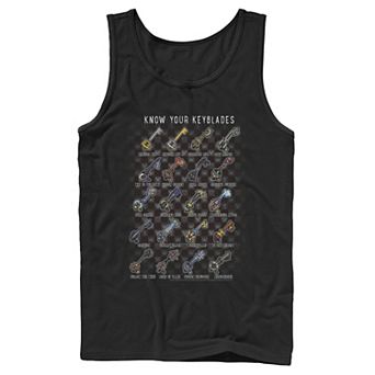 Disney's Kingdom Hearts Know Your Keyblade Men's Tank Top