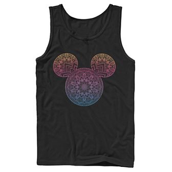 Disney's Mickey and Friends Men's Mandala Mickey Ears Tank Top