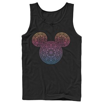 Disney's Mickey and Friends Men's Mandala Mickey Ears Tank Top