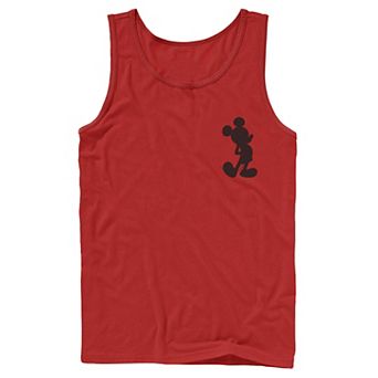 Disney's Mickey Mouse Men's Silhouette Left Chest Tank Top
