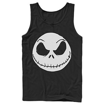 Disney's The Nightmare Before Christmas Jack Skellington Face Men's Tank Top
