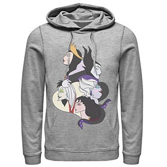 Disney Villains Men's Side Profile Group Shot Hoodie