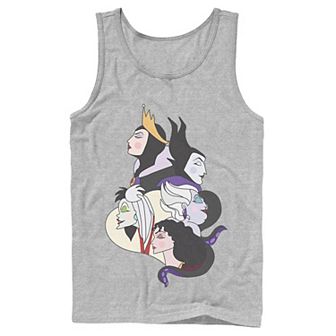 Men's Disney Villains Side Profile Group Shot Tank Top
