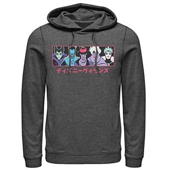 Disney Villains Men's Group Shot Kanji Panel Hoodie